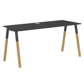Письменный стол FORTA Черный Графит-Черный Графит-Бук FST 1367 (1380х670х733) в Грозном
