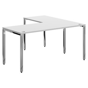 Письменный угловой  стол для персонала левый XTEN GLOSS  Белый XGCT 1615.1 (L) (1600х1500х750) в Грозном