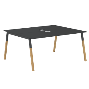 Переговорный стол FORTA Черный Графит-Черный Графит-Бук FWST 1513 (1580x1346x733) в Грозном