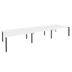 Стол на металлокаркасе O.MP-D.RS-6.4.7 (Антрацит/Белый бриллиант) в Грозном