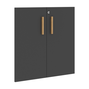 Двери для шкафов низкие с замком FORTA Черный ГрафитFLD 40-2(Z) (794х18х766) в Грозном