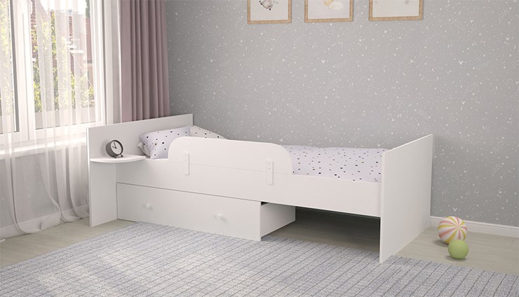 Детали для подростковой кровати POLINI Kids French/Ameli 900 Белый в Грозном - изображение 3