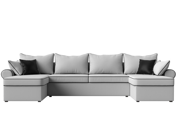 П-образный диван Элис, Белый (экокожа) в Грозном - изображение 3