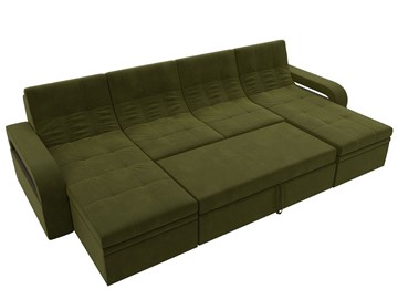 П-образный диван Лига-035 мини, Зеленый (микровельвет) в Грозном - предосмотр 1