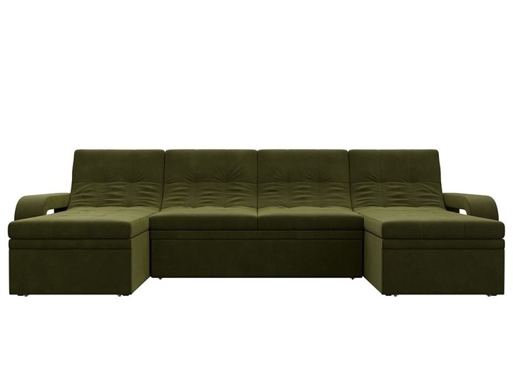 П-образный диван Лига-035 мини, Зеленый (микровельвет) в Грозном - изображение 3