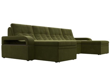 П-образный диван Лига-035 мини, Зеленый (микровельвет) в Грозном - предосмотр 5