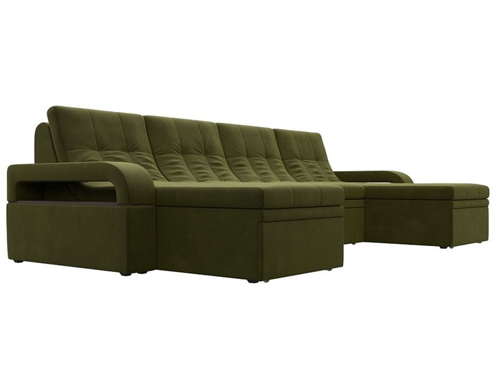П-образный диван Лига-035 мини, Зеленый (микровельвет) в Грозном - изображение 5