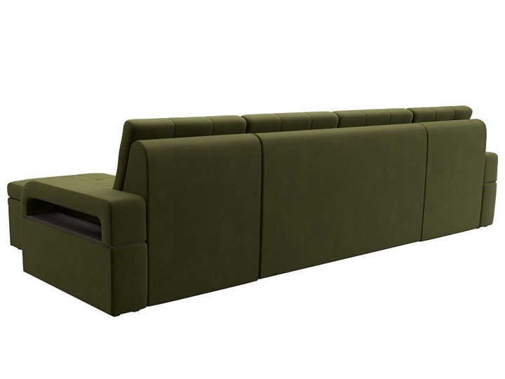 П-образный диван Лига-035 мини, Зеленый (микровельвет) в Грозном - изображение 6
