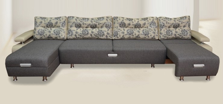 П-образный диван Престиж-15 микс в Грозном - изображение 1