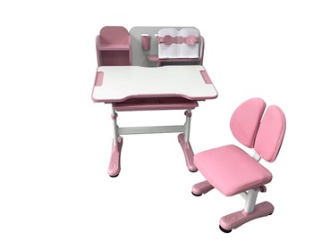 Парта растущая + стул Vivo Pink FUNDESK в Грозном - предосмотр 3