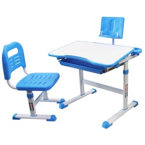 Детский стол-трансформер с подставкой и стулом, Holto SET-17A, Голубой в Грозном - предосмотр
