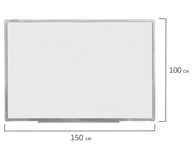 Доска магнитная настенная BRAUBERG 100х150 см, алюминиевая рамка в Грозном - изображение 8