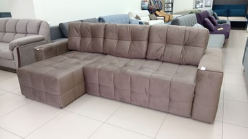 Угловой диван с оттоманкой Реал ДУ Graund 03 велюр в Грозном